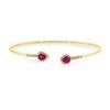 Material: gelbgold – Armreif Farbstein Classic