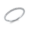 Material: weissgold – Ring Memoire halb