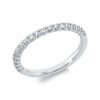Material: weissgold – Ring Memoire halb