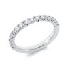 Material: weissgold – Ring Memoire halb