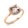 Material: rotgold – Ring Farbstein Fashion
