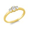 Material: gelbgold – Ring Solitaire mit Besatz