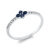 Material: weissgold – Ring Farbstein Classic