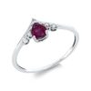 Material: weissgold – Ring Farbstein Classic