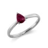 Material: weissgold – Ring Farbstein Classic