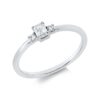 Material: weissgold – Ring Solitaire mit Besatz