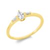 Material: gelbgold – Ring Solitaire mit Besatz