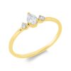 Material: gelbgold – Ring Solitaire mit Besatz