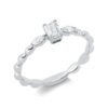 Material: weissgold – Ring Solitaire mit Besatz