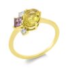 Material: gelbgold – Ring Farbstein Classic