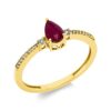 Material: gelbgold – Ring Farbstein Classic