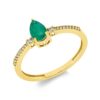 Material: gelbgold – Ring Farbstein Classic