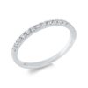 Material: weissgold – Ring Memoire halb