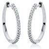 Material: weissgold – Creolen Modern Woman