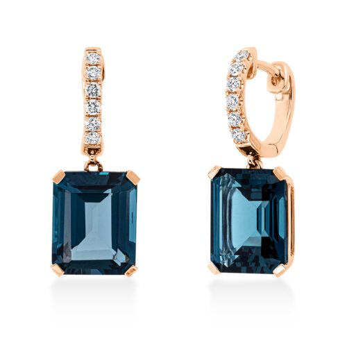 Ohrschmuck Farbstein Fashion