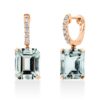 Material: rotgold – Ohrschmuck Farbstein Fashion