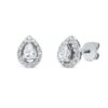 Material: weissgold – Ohrstecker Solitaire mit Besatz
