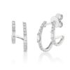 Material: weissgold – Ohrschmuck Baguette