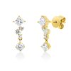 Material: gelbgold – Ohrstecker Baguette