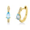 Material: gelbgold – Creolen Farbstein Fashion