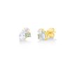 Material: gelbgold – Ohrstecker Farbstein Fashion