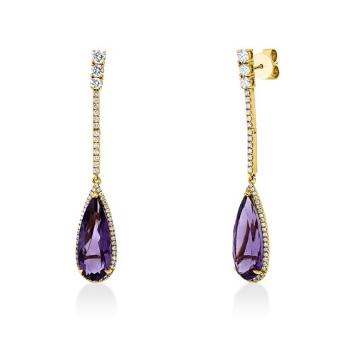 Ohrschmuck Farbstein Fashion