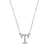Material: weissgold – Collier Buchstabe