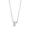 Material: weissgold – Collier Buchstabe