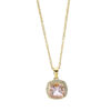 Material: gelbgold – Collier Farbstein Fashion