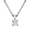 Material: weissgold – Collier Solitaire