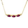 Material: gelbgold – Collier Farbstein Classic