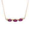 Material: rotgold – Collier Farbstein Classic