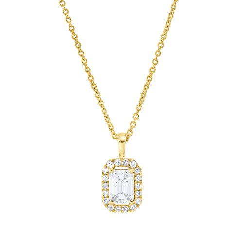 Collier Solitaire mit Besatz