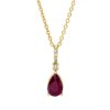Material: gelbgold – Collier Farbstein Classic