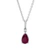 Material: weissgold – Collier Farbstein Classic