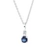 Material: weissgold – Collier Farbstein Classic