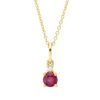 Material: gelbgold – Collier Farbstein Classic