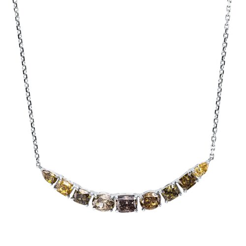 Collier Farbiger Diamant